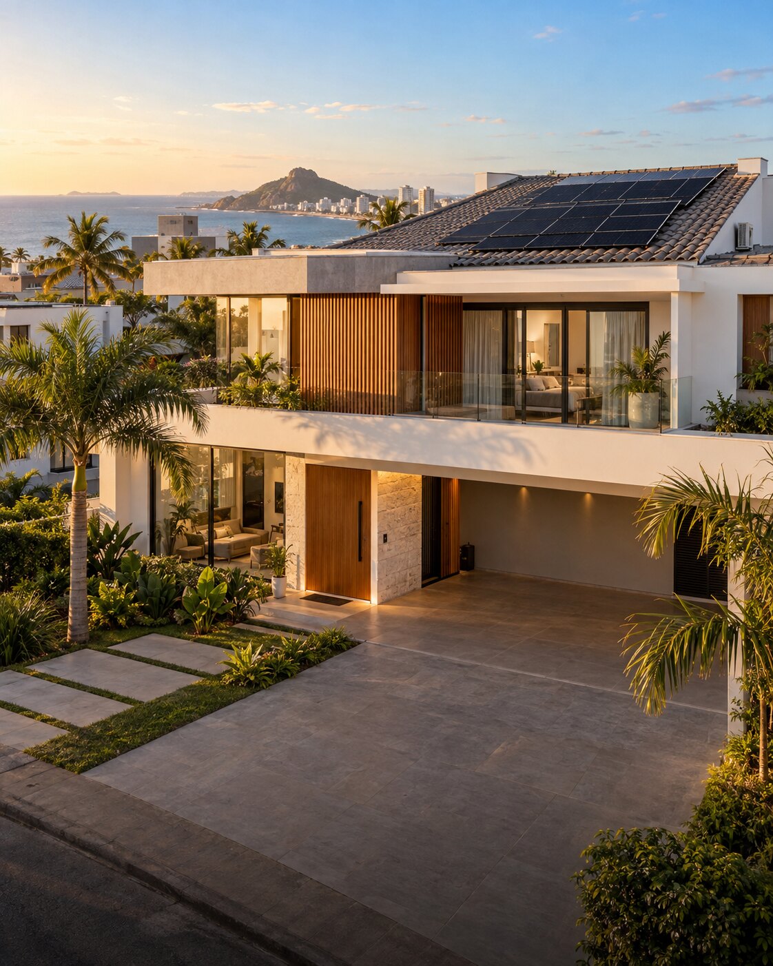 Casa capixaba com sistema solar no telhado